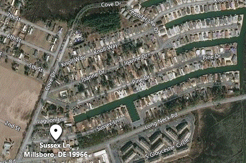 Millsboro robbery attempt map